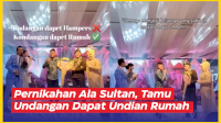 VIDEO: Pernikahan Ala Sultan, Tamu Undangan Dapat Undian Rumah