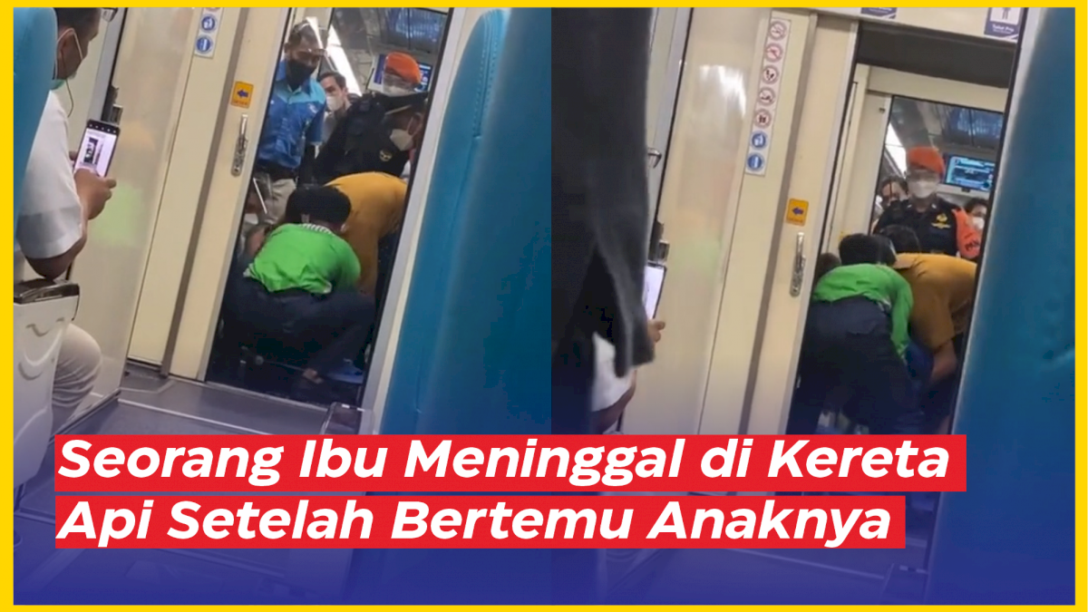 VIDEO: Innalillahi, Seorang Ibu Meninggal di Kereta Api Setelah Bertemu Anaknya di Perantauan