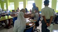 Polsek Tanete Riattang Kawal Vaksinasi di MAN 1 Watampone Bone