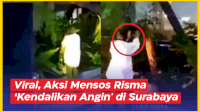 VIDEO: Viral, Aksi Mensos Risma ‘Kendalikan Angin’ di Surabaya