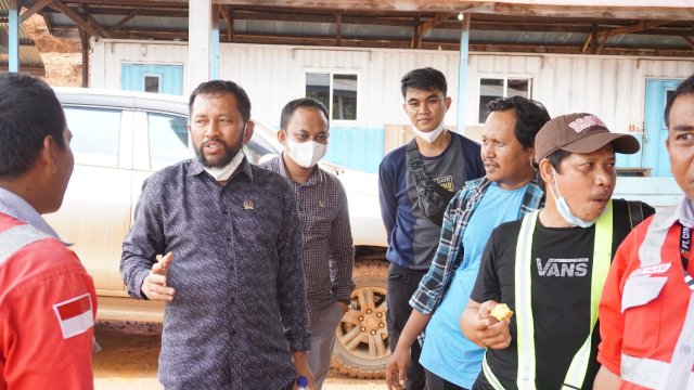 Komisi III DPRD Luwu Timur melakukan kunjungan ke lokasi Tambang Nickel PT CLM. Ist