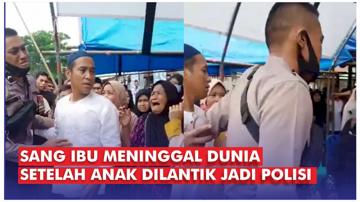 VIDEO: Sang Ibu Meninggal Dunia Setelah Anak Dilantik Jadi Polisi