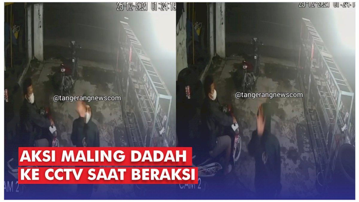 VIDEO: Aksi Maling Dadah ke CCTV saat Beraksi