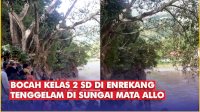 VIDEO: Bocah Kelas 2 SD di Enrekang Tenggelam di Sungai Mata Allo, Tim SAR Terus Melakukan Pencarian