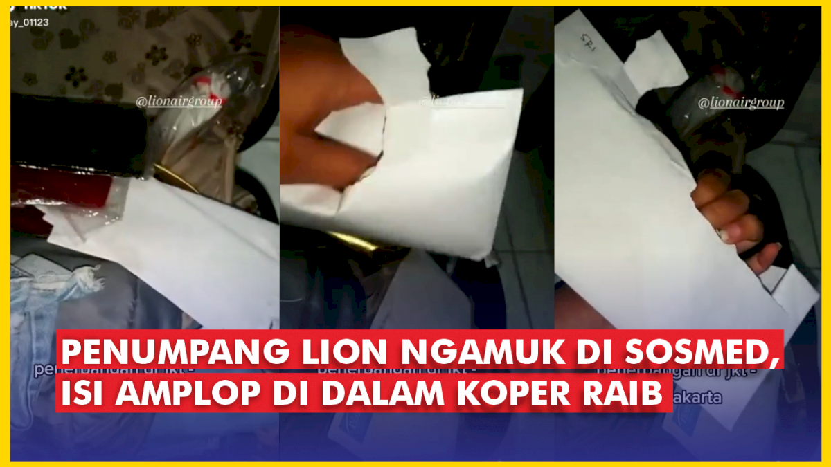 VIDEO: Wanita yang Diduga Penumpang Lion Ngamuk di Sosmed, Gegara Isi Amplop di Dalam Koper Raib