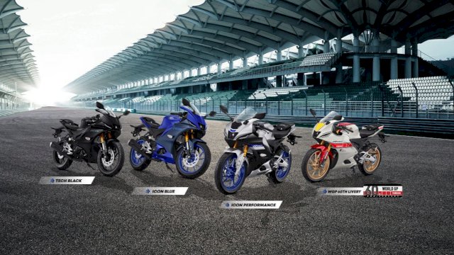 Yamaha All New R15 resmi launching di Mal Panakkukang, Makassar. PT SJAM menyiapkan 300 unit sebagai tahap pertama (dok. PT SJAM)