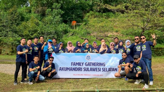 Family gathering Akumandiri Sulsel di Malino, Gowa. Tegaskan komitmen membantu UMKM go digital (istimewa)