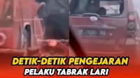 VIDEO: Detik-detik Pengejaran Pelaku Tabrak Lari di Cerebon