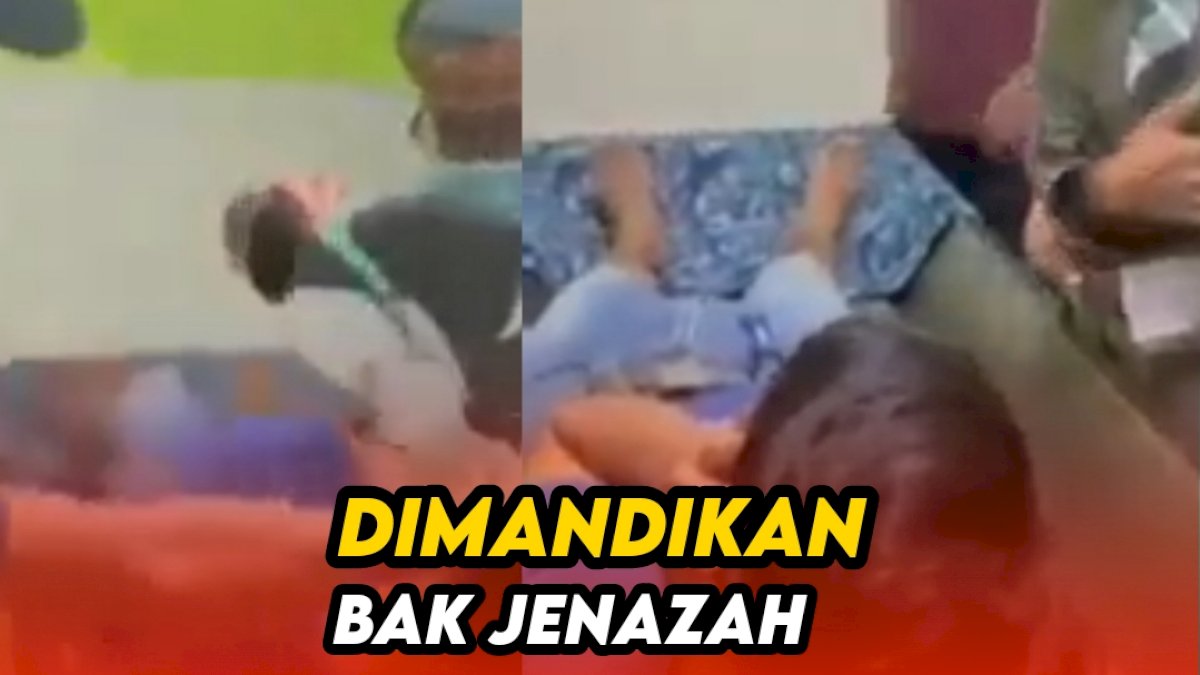VIDEO:  Viral, Maling Kotak Amal Masjid Tertangkap lalu Dimandikan Bak Jenazah