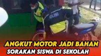 VIDEO: Heboh, Polisi Angkut Motor Jadi Bahan Sorakan Siswa di Sekolah
