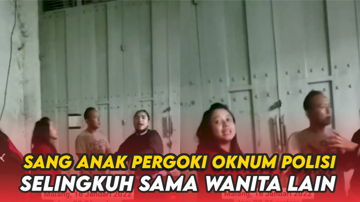 VIDEO: Detik-detik Sang Anak Pergoki Oknum Polisi Selingkuh sama Wanita Lain
