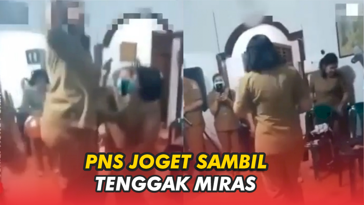 VIDEO: Heboh, PNS di Humbahas Sumut Joget Sambil Tenggak Miras