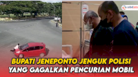 VIDEO: Bupati Jeneponto Jenguk Anggota Polisi yang Berusaha Gagalkan Perampasan Mobil