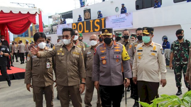 Pelepasan ekspor ini dilakukan langsung oleh Menteri Pertanian Syahrul Yasin Limpo bersama Kepala Kepolisian Republik Indonesia Jenderal Listiyo Sigit Prabowo serta Gubernur Sulawesi Selatan, (Ist) 