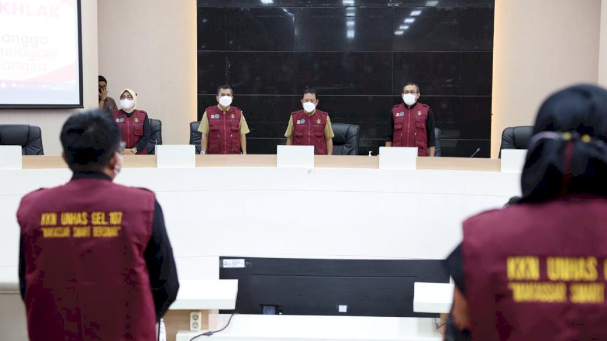 Sekda Kota Makassar Terima Kunjungan Mahasiswa KKN Unhas