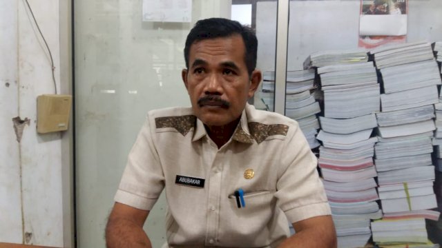 Kepala Badan Pengelola Keuangan dan Aset Daerah (BPKAD) Barru, Abu Bakar.(Sulselsatu.com/Asriadi Rijal).