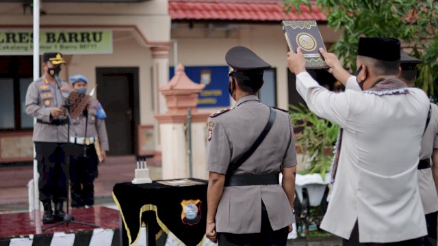 Suasana Sertijab Wakapolres di Polres Barru. Ist