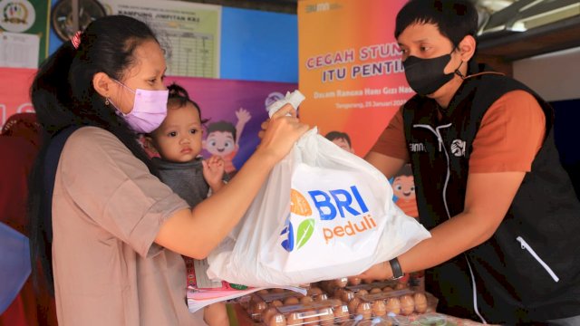 BRI Salurkan Bantuan Pencegahan Stunting Anak Indonesia di HGN 2022