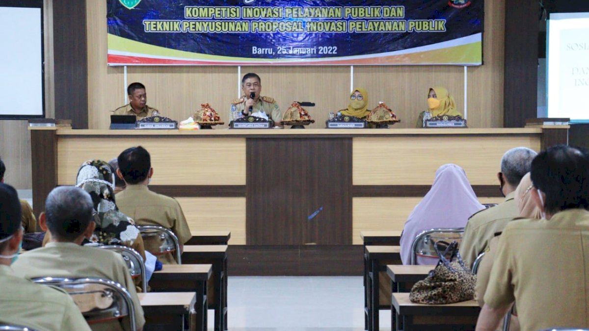 Sekda Barru Inginkan OPD Terus Cetuskan Inovasi Layanan Publik
