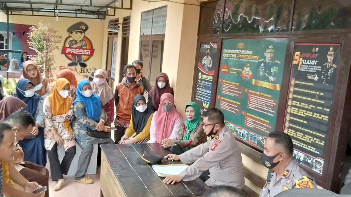 Sejumlah Guru SMP Negeri 3 Binamu Jeneponto Datangi Polsek Binamu, Ini Tujuannya