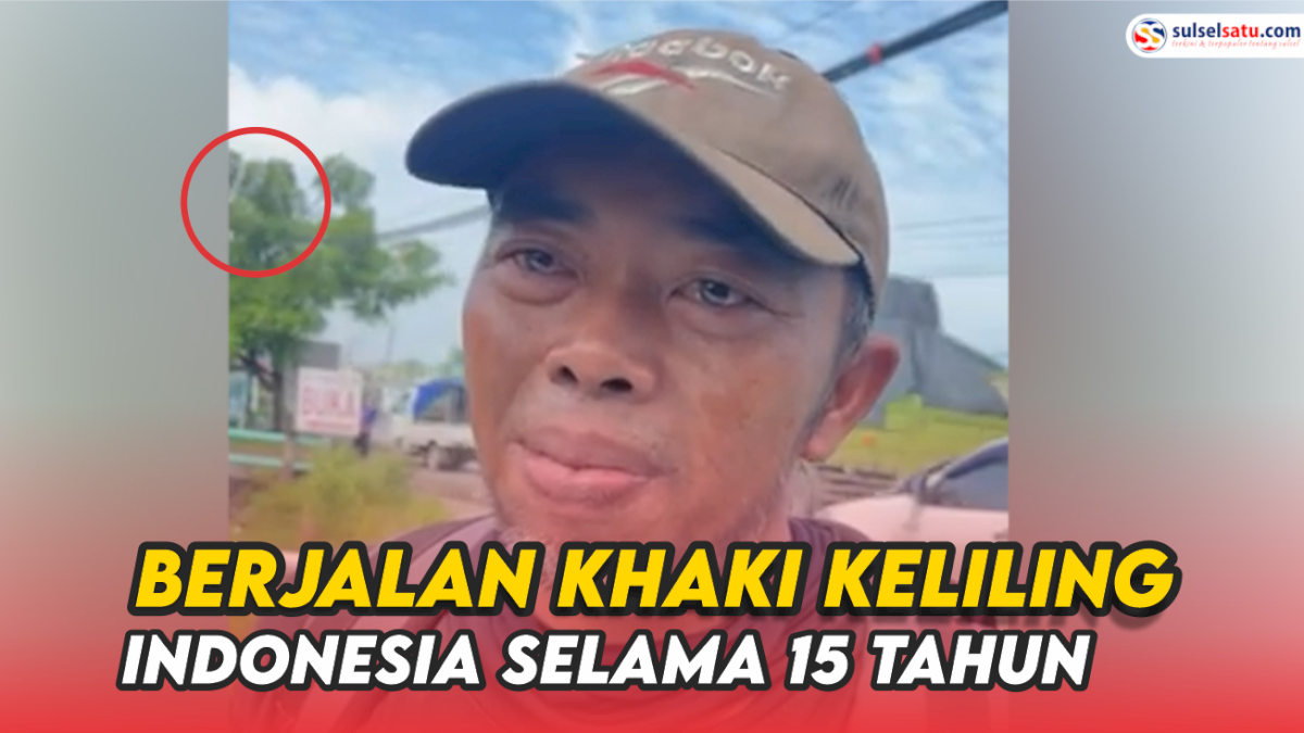 VIDEO: Mengejutkan, Pria Ini Jalan Kaki Keliling Indonesia Selama 15 Tahun