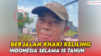 VIDEO: Mengejutkan, Pria Ini Jalan Kaki Keliling Indonesia Selama 15 Tahun