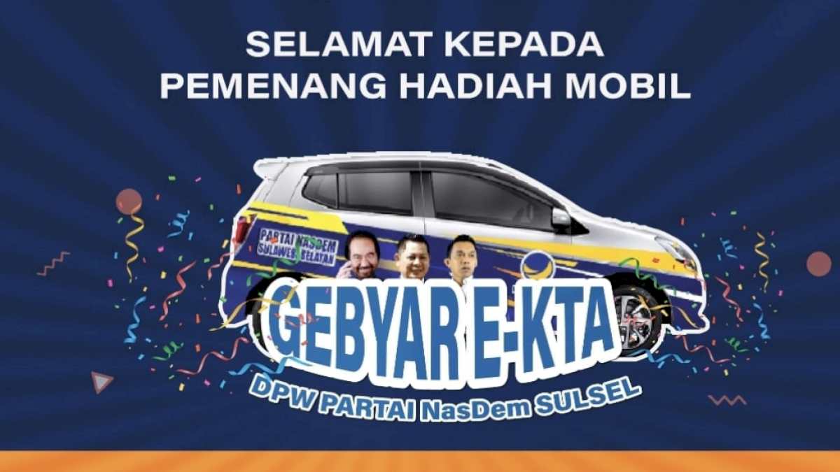 Kader NasDem Asal Takalar Raih Mobil, Haji Dede: Ini Motivasi Untuk Terus Merekrut Tokoh