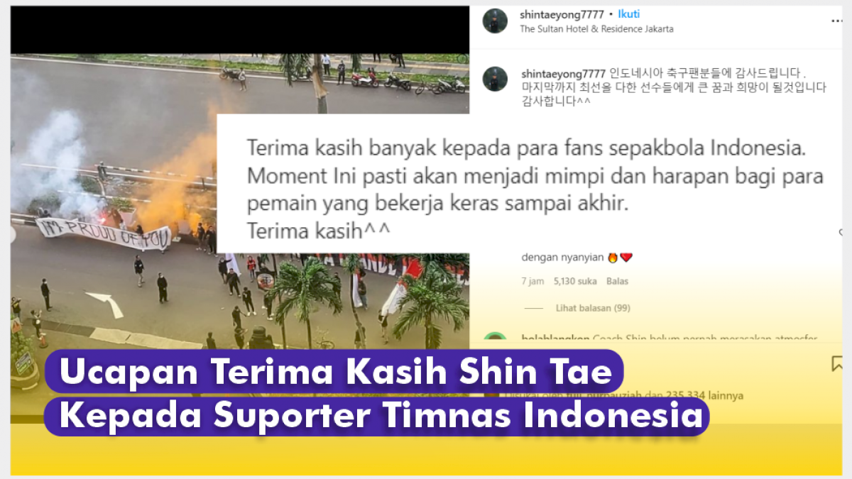 VIDEO: Ucapan Terima Kasih Shin Tae Kepada Suporter Timnas Indonesia
