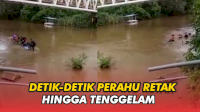 Video Amatir, Detik-detik Perahu Retak Hingga Tenggelam