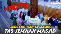 VIDEO: Viral, Seorang Wanita Maling Tas Jemaah Masjid Al-Hakim Padang
