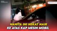 VIDEO: Gerebek Suami dengan Pelakor, Wanita Ini Nekat Naik ke Atas Kap Mesin Mobil