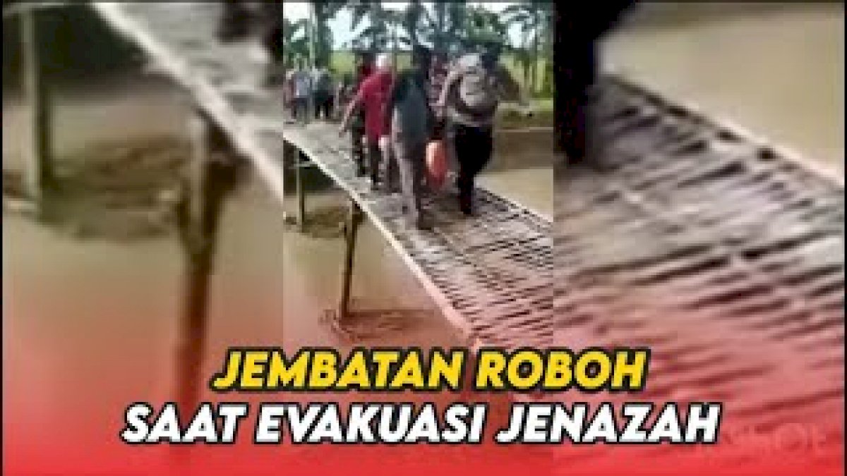 VIDEO: Detik-detik Jembatan Roboh Saat Evakuasi Jenazah