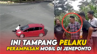 VIDEO: Ini Tampang Pelaku Perampasan Mobil di Jeneponto yang Berhasil Ditangkap