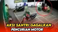 VIDEO: Detik-detik Anak Santri Gagalkan Pencurian Sepeda Motor di Pasuruan