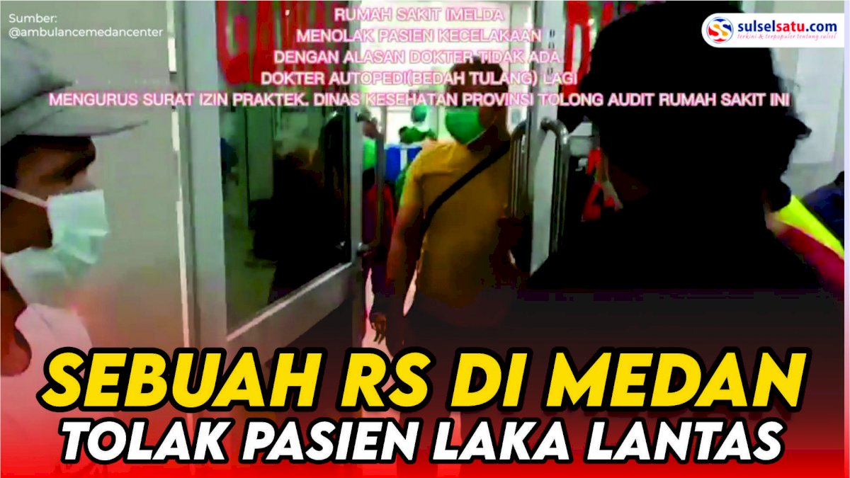 VIDEO: Diduga Tidak Ada Dokter, RS di Medan Tolak Pasien Laka Lantas