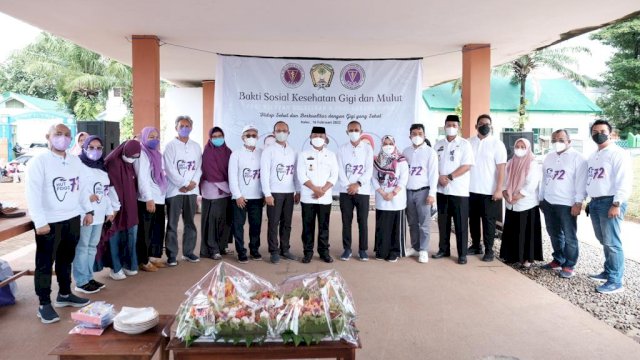 Pembukaan Bakti Sosial Kesehatan Gigi dan Mulut di Lapangan Syekh Yusuf depan SMP 4 Sungguminasa (ist)