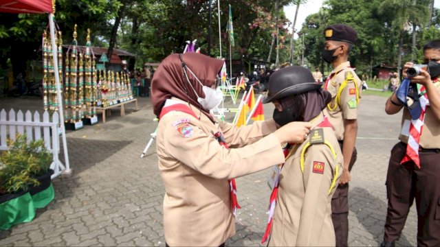 Lomba baris berbaris di Benteng Somba Opu, Kabupaten Gowa dibuka Pj Sekda Kabupaten Gowa, Kamsina (dok. Pemkab Gowa)