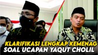 VIDEO: Klarifikasi Lengkap Kementerian Agama Soal Ucapan Yaqut Cholil