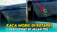VIDEO: Penampakan Kaca Mobil Pecah Diketapel OTK di TOL Pematang-Kayuagung