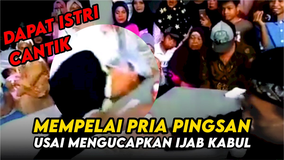 VIDEO: Viral, Mempelai Pria Pingsan Usai Mengucapkan Ijab Kabul