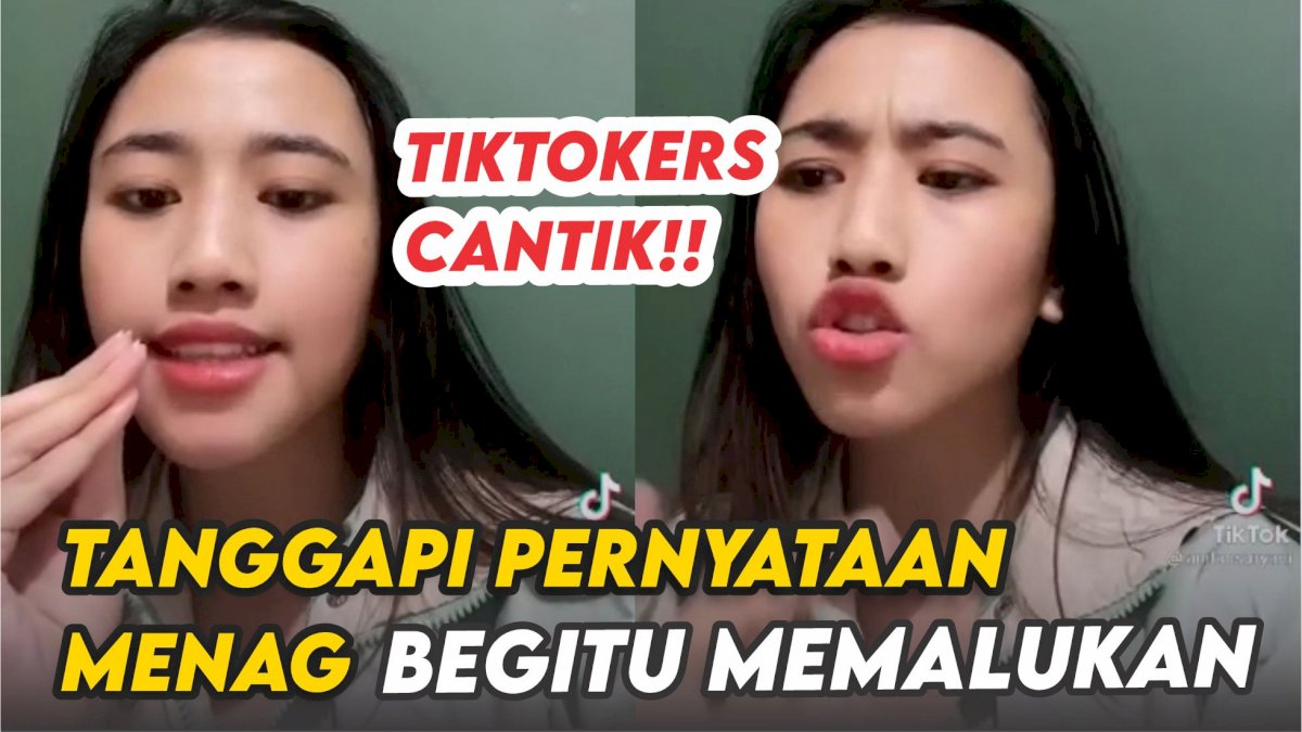 VIDEO: TikToker Cantik Ini Tanggapi Pernyataan Menag: Begitu Memalukan Sih!!