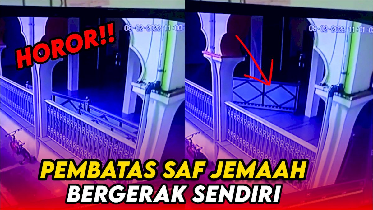 VIDEO: Bikin Merinding, Pembatas Saf Jemaah Laki-laki dan Perempuan Bergerak Sendiri