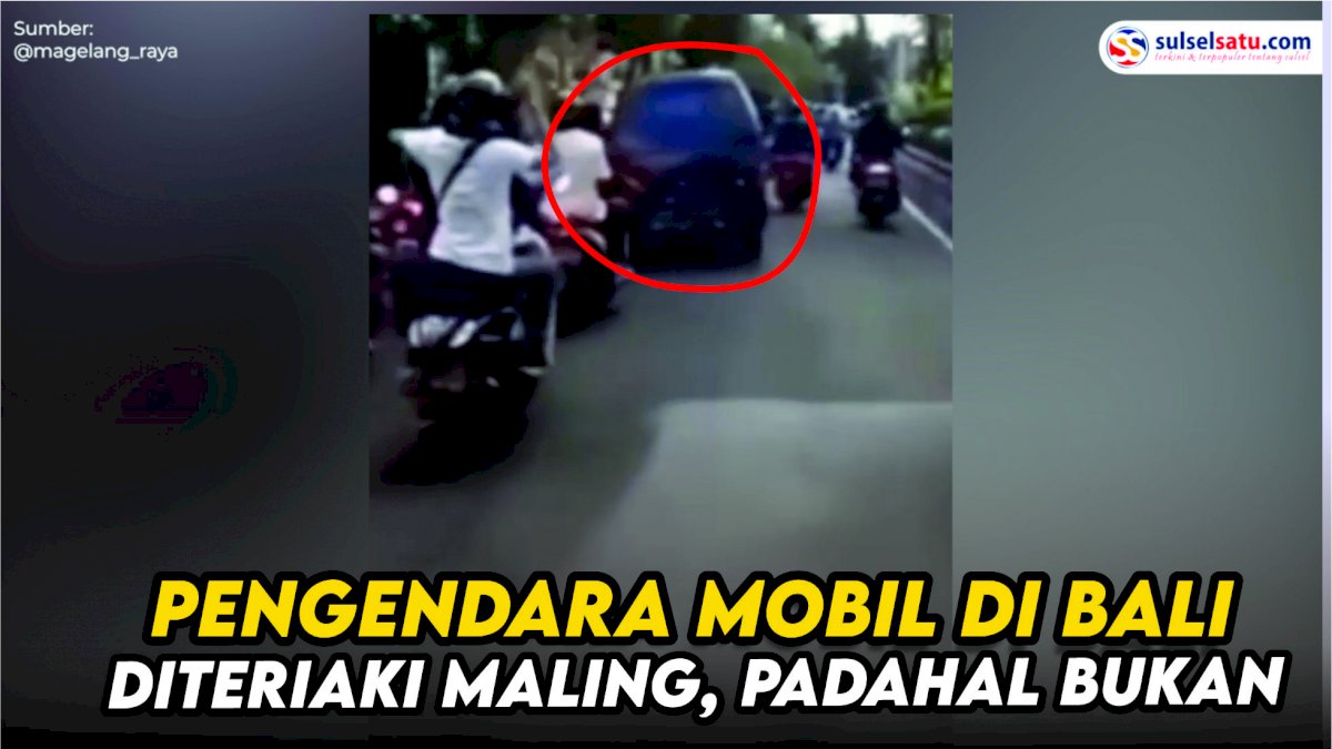 VIDEO: Viral, Pengendara Mobil di Bali Diteriaki Maling, Padahal Bukan