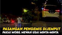 VIDEO: Viral, Pasangan Pengemis Dijemput Pakai Mobil Mewah Usai Minta-minta