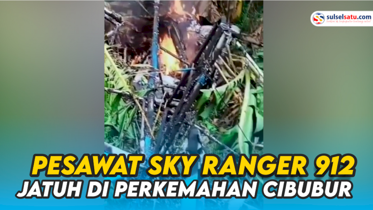 VIDEO: Tabrak Pohon Pisang, Pesawat Sky Ranger 912 Jatuh di Perkemahan Cibubur