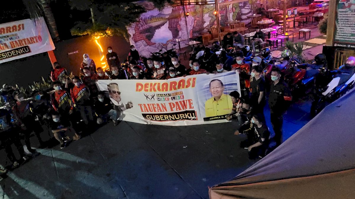 Komunitas Motor di Takalar Deklarasi Taufan Pawe Calon Gubernur Sulsel