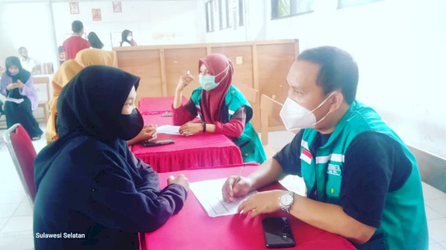 Dinas Kesehatan Kabupaten Jeneponto bekerjasama dengan BIN daerah Sulsel gelar Vaksinasi, Senin 21/02/2022 (Int)