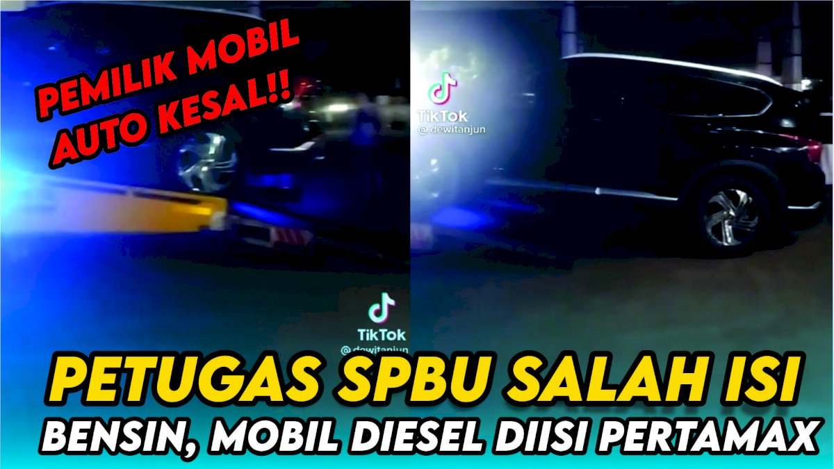 VIDEO: Pemilik Mobil Kesal ke Petugas SPBU Lantaran Mobil Diesel Diisi Pertamax
