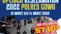 Ingat! Besok Polres Gowa Akan Turun di Jalan Lakukan Operasi Keselamatan