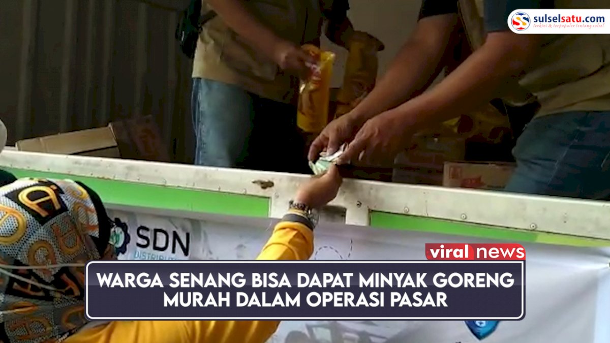 VIDEO: Operasi Pasar Dinas Perdagangan Kota Makassar Khusus Ketersediaan Minyak Goreng